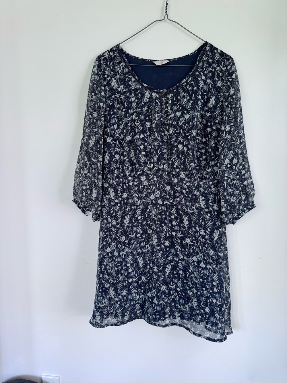 Women’s M&S indigo Navy Floral Dress